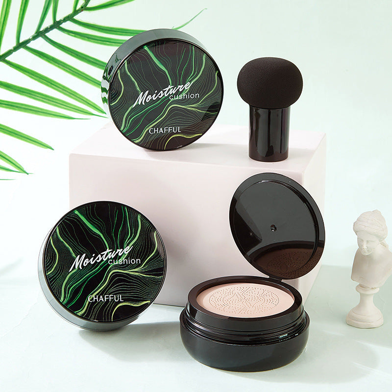 Mushroom Head Air Cushion BB Cream, Moisturizing Concealer Lasting Nude CC Liquid Foundation Even Skin Tone Makeup Base Primer