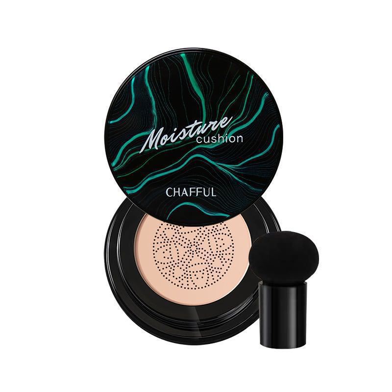 Mushroom Head Air Cushion BB Cream, Moisturizing Concealer Lasting Nude CC Liquid Foundation Even Skin Tone Makeup Base Primer