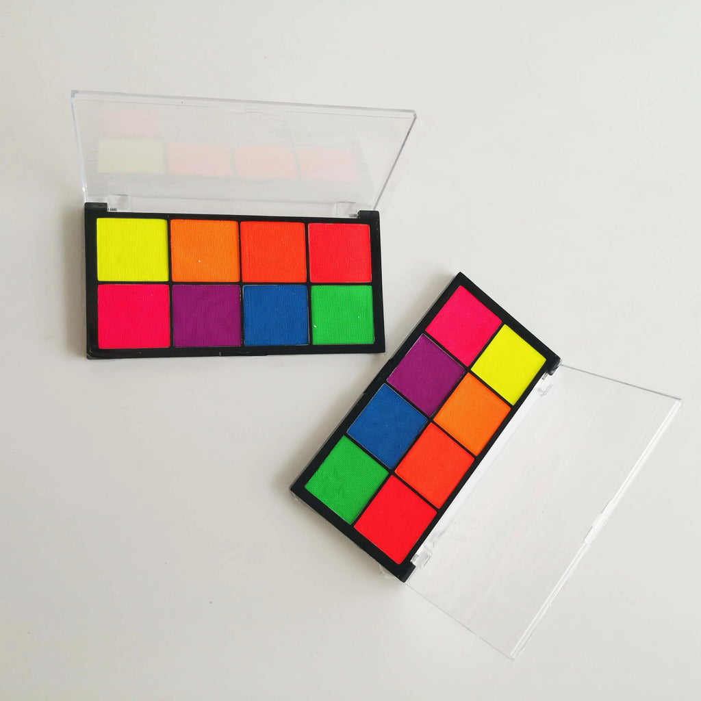 Anpassung 8-Farben-Gesichtskörpermalerei akzeptieren Mikro-Make-up-Paletten