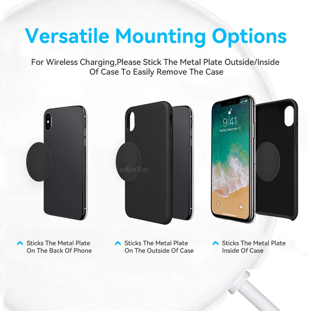 Auto Magnet für Telefon Halter Schreibtisch Metall Telefon Magnetische Aufkleber Mobilen Ständer Handy Platte Halter Universal Auto Montieren Unterstützung