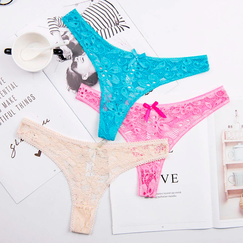 Große größe eine größe XL - XXXL frauen g-string sexy unterwäsche damen höschen dessous hosen tanga intimatewear 3 teile/los