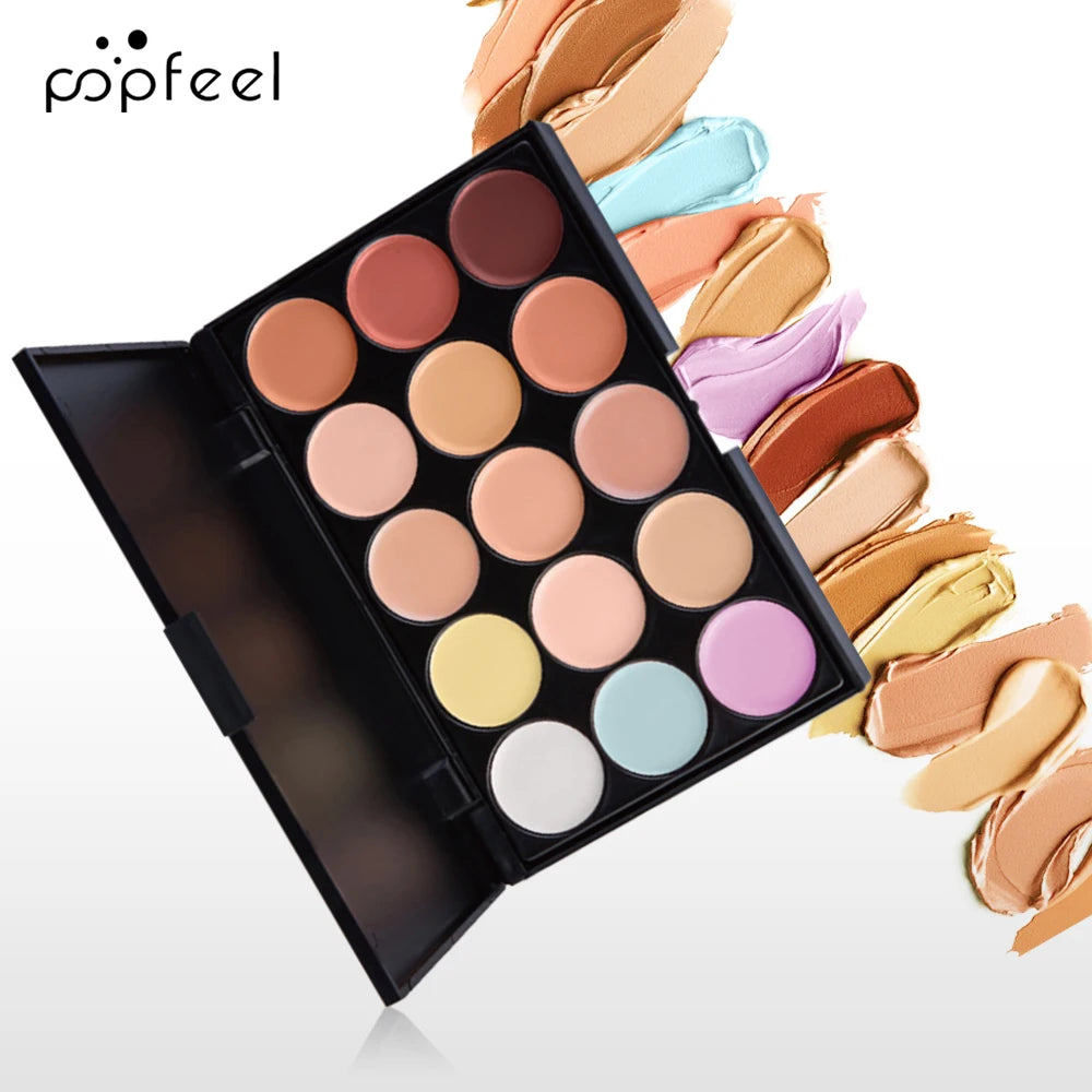 POPFEEL Gesichts-Make-up Mini Kit Foundation Primer Powder Foundation Make-up-Pinsel