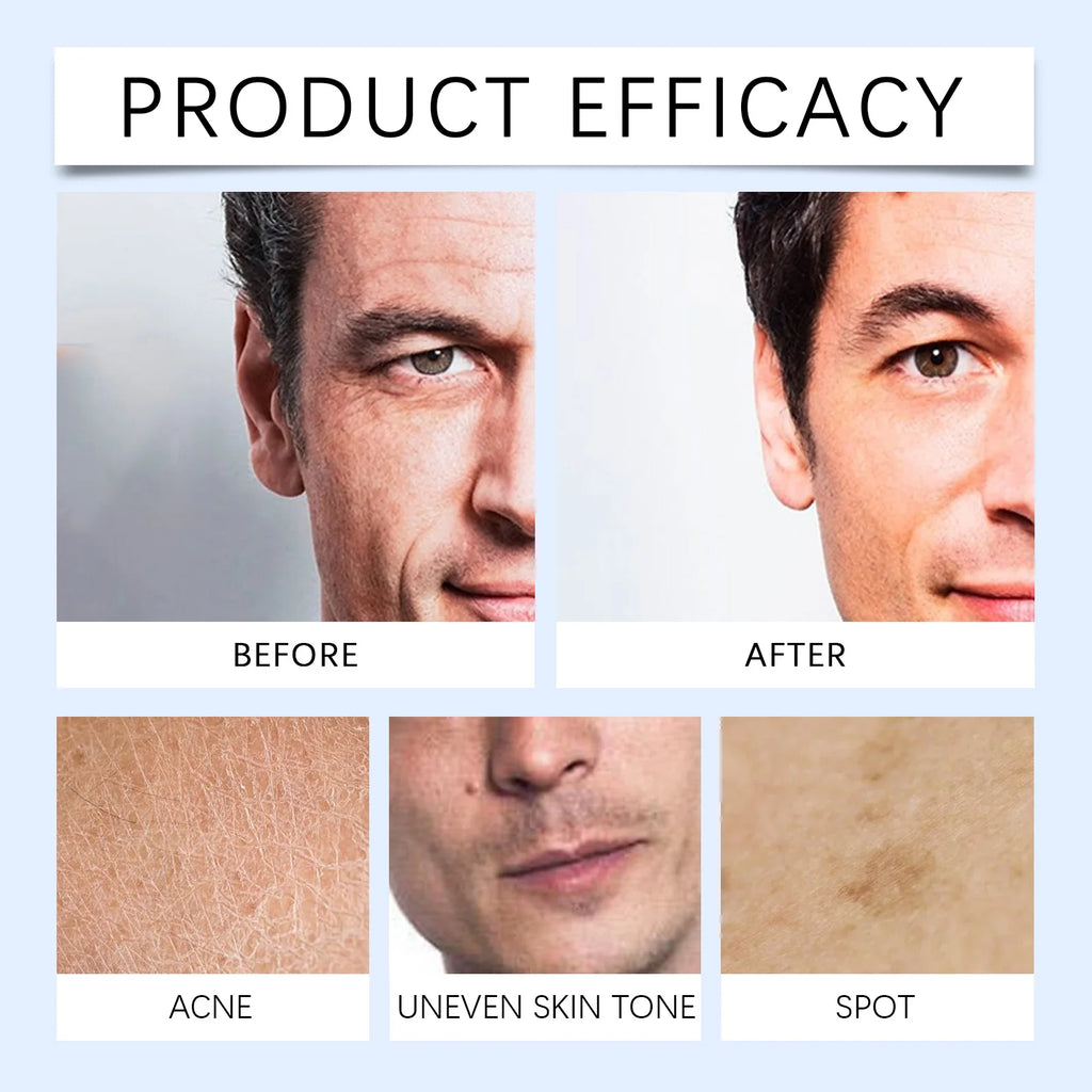 Feuchtigkeitscreme für Herren, Anti-Falten-Straffung, feuchtigkeitsspendend, nährend, leicht, tägliche Gesichtspflege für glatte, jugendliche Haut