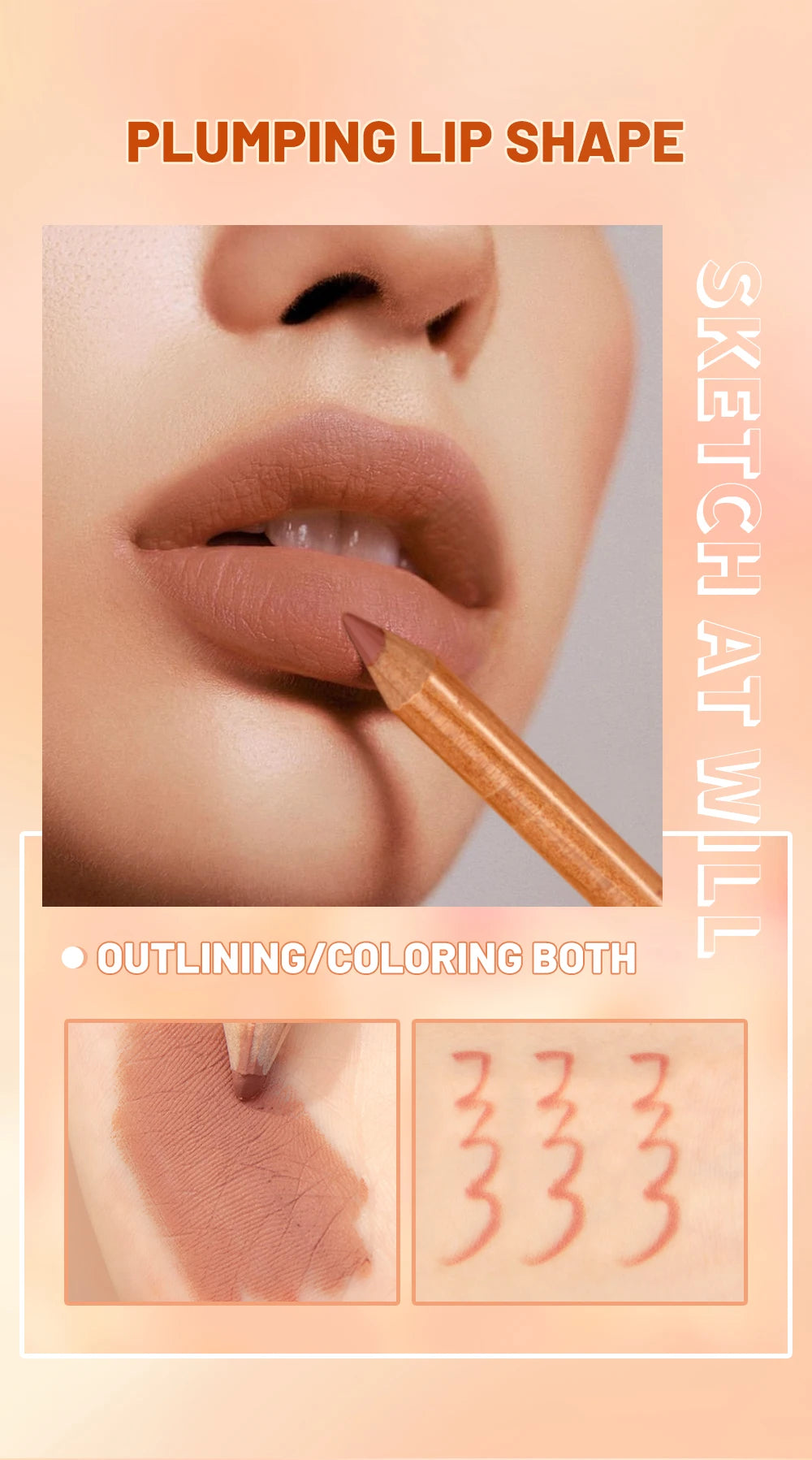 QIBEST 12 Teile/satz Matte Lip Liner Bleistift Lip Umriss Konturierung Dauerhafte Lippenstift Hohe Pigment Nicht Einfach Verblassen Samt Feine Lipliner