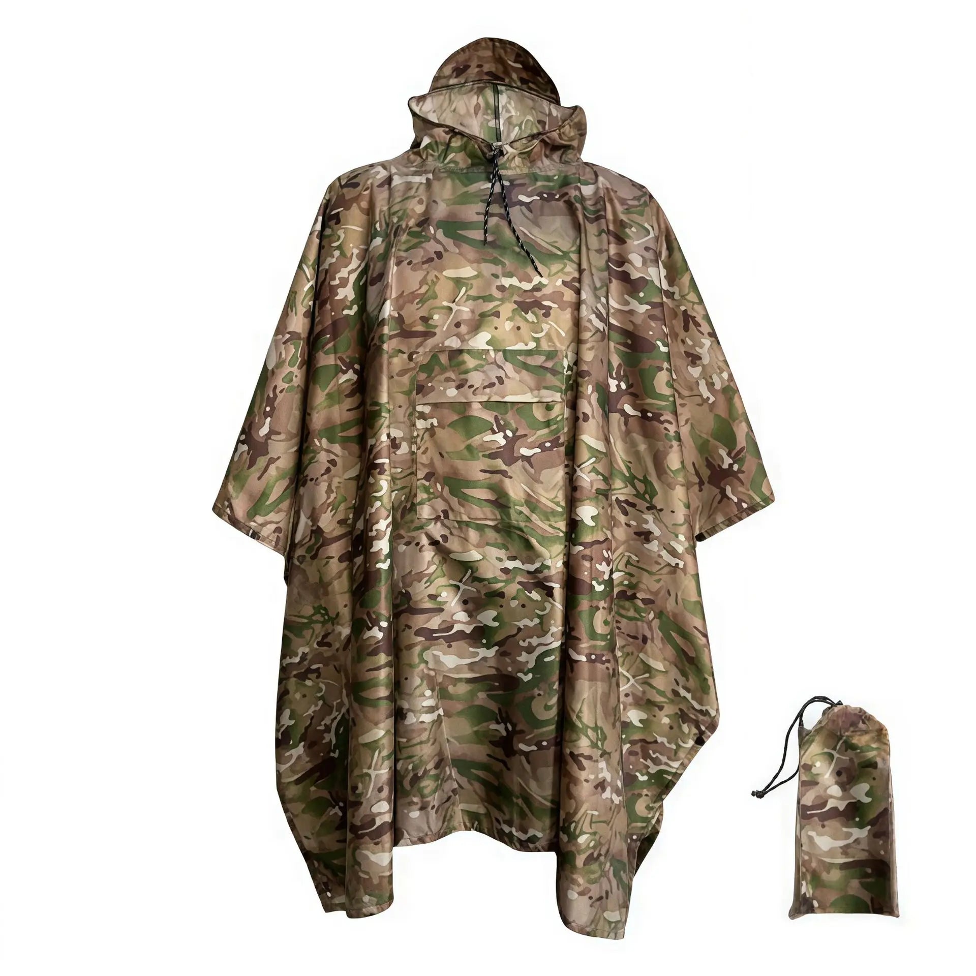 Drei-in-Eins-Tarnmantel, Regenmantel, Outdoor, Radfahren, Wandern, Bergsteigen, Camping, multifunktional, taktisch, wasserdicht...