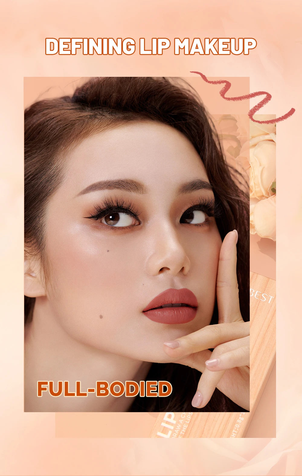 QIBEST 12 Teile/satz Matte Lip Liner Bleistift Lip Umriss Konturierung Dauerhafte Lippenstift Hohe Pigment Nicht Einfach Verblassen Samt Feine Lipliner