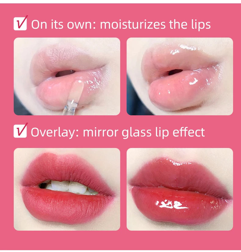 CACE Mattflüssiger Lippenstift-Make-up-Sets, 4 Farben Lipgloss und 1 transparenter Lipgloss und 1 Stück Lippenbalsam, praller und Halsketten-Geschenk