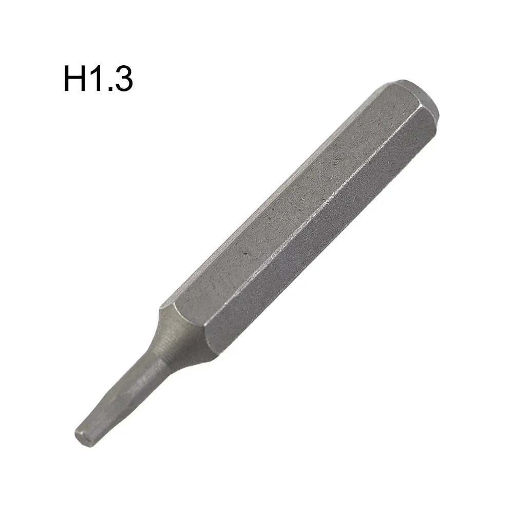 Haushaltsgeräte, Schraubendreher-Bit, Elektrowerkzeuge, kleiner Sechskant, 28 mm Länge, H0,7, H0,9, H1,5, H428 mm, hochfester Stahl