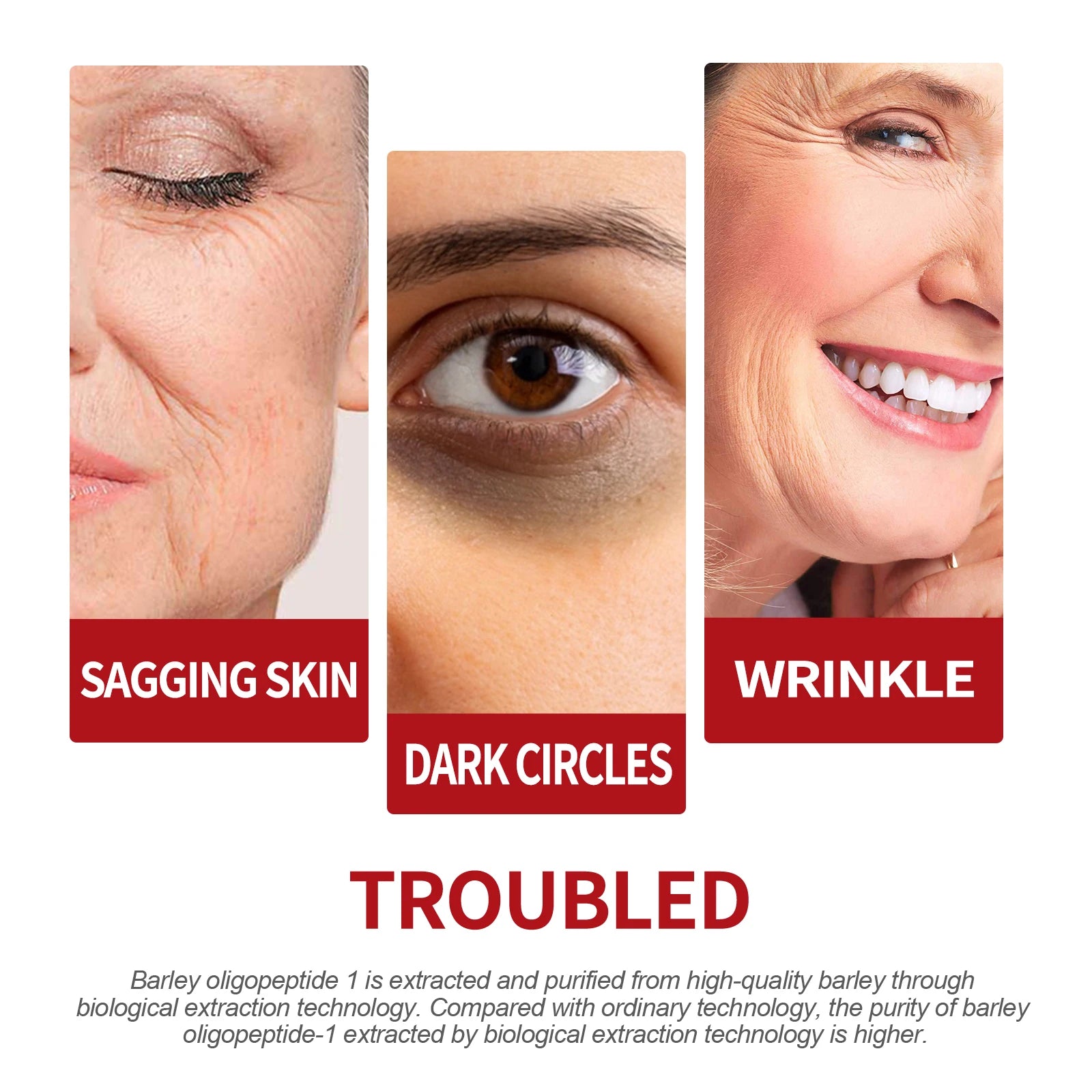 Gesichtspflegeserum, hilft bei der feuchtigkeitsspendenden und feuchtigkeitsspendenden Gesichts- und Augenhaut, auftragen und massieren, nähren und verbessern die Hautpflege