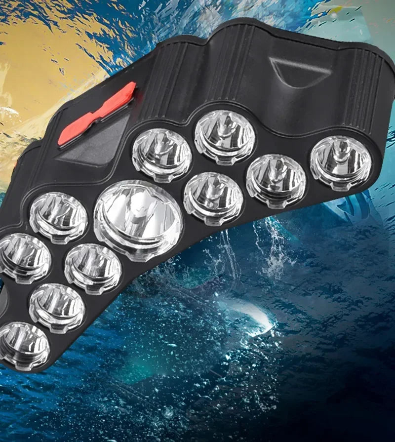 Hohe Lumen LED Scheinwerfer Super Helle Camping Scheinwerfer Im Freien Wasserdichte Kopf Lampe Tragbare Kopf Taschenlampe