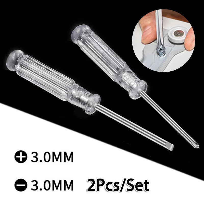 1PC Präzision Schraubendreher 3mm 4mm Kopf Schlitz Kreuz Schraubendreher Reparatur Hand Werkzeug Möbel Handy Laptop Reparatur werkzeuge