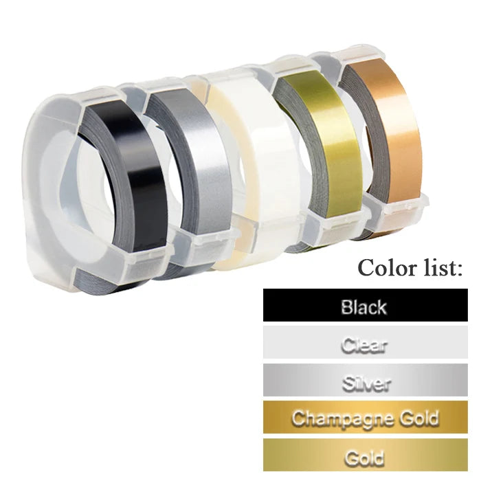 C101 3D-Prägung Schreibmaschine Etikettiermaschine Manueller Etikettierer Kompatible Dymo Druckeretiketten für Dymo 1296 Etikettenherstellung