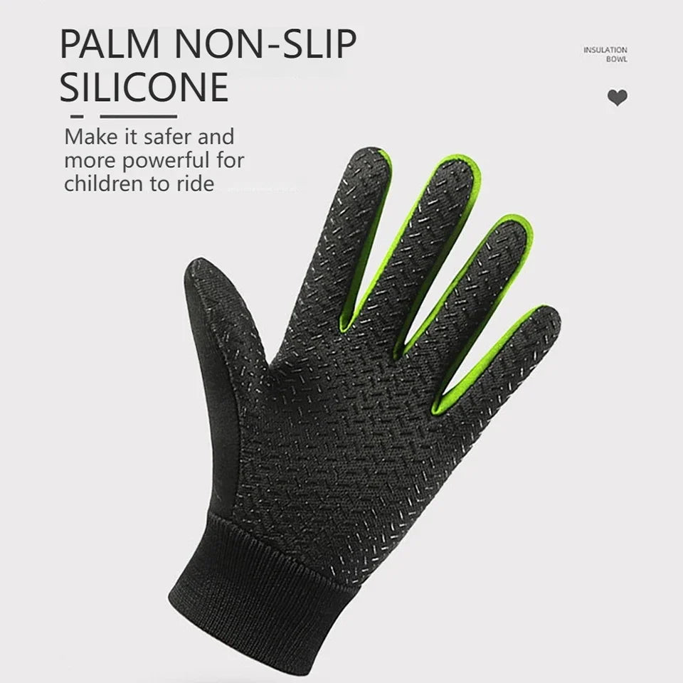 1 Paar warme Winter-Sporthandschuhe für Kinder – wasserabweisende Kinderhandschuhe für kaltes Wetter, Alter 5–13 Jahre, Jungen und Mädchen