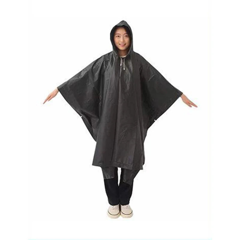 Outdoor Regenmantel Mit Kapuze Ärmel Wasserdicht Regen Poncho Motorrad Regen Abdeckung Camping Wandern Reisen Regenbekleidung