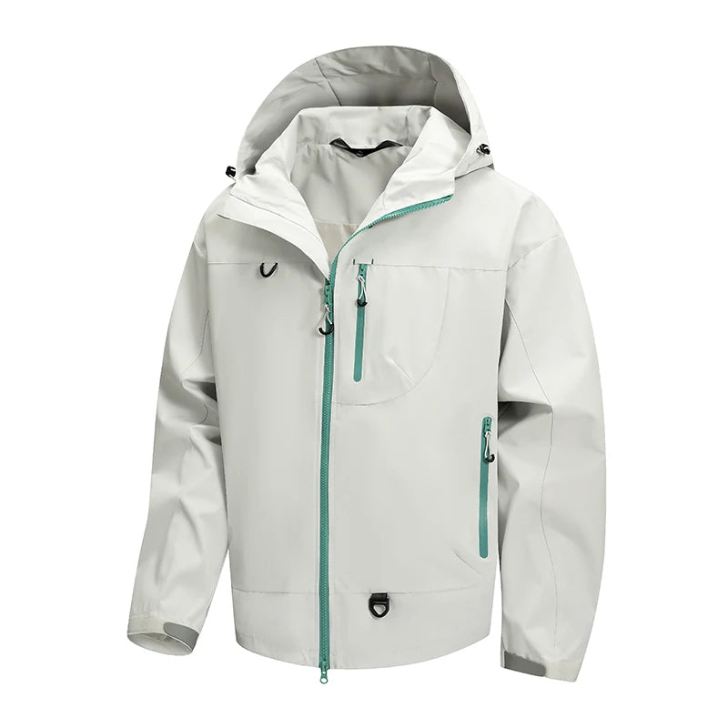Wasserdichte Regenjacke für Herren, Herbst, leicht, mit Kapuze, Outdoor-Regenmantel, Wandern, winddichte Jacke, Klettern, Outdoor-Jacken