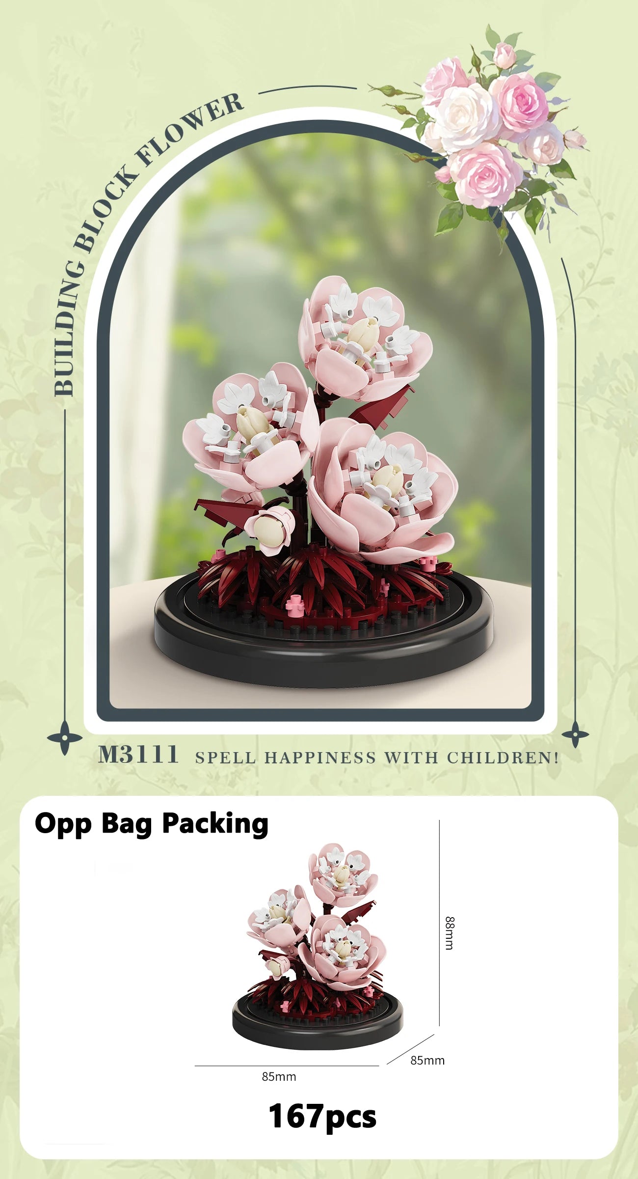 Ewige Blumenstrauß Bonsai Topfpflanze Micro Bausteine Modell Dekoration Puzzle Spielzeug Kinder Geburtstag Weihnachtsgeschenke