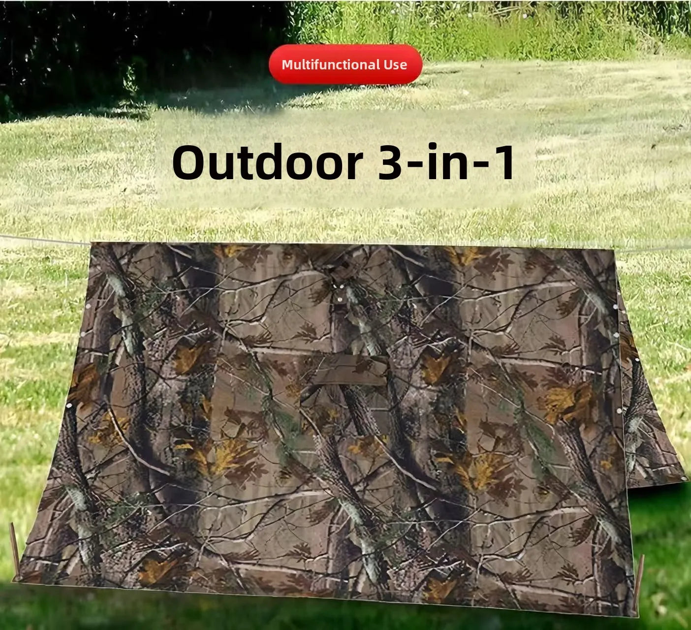 Drei-in-Eins-Tarnmantel, Regenmantel, Outdoor, Radfahren, Wandern, Bergsteigen, Camping, multifunktional, taktisch, wasserdicht...