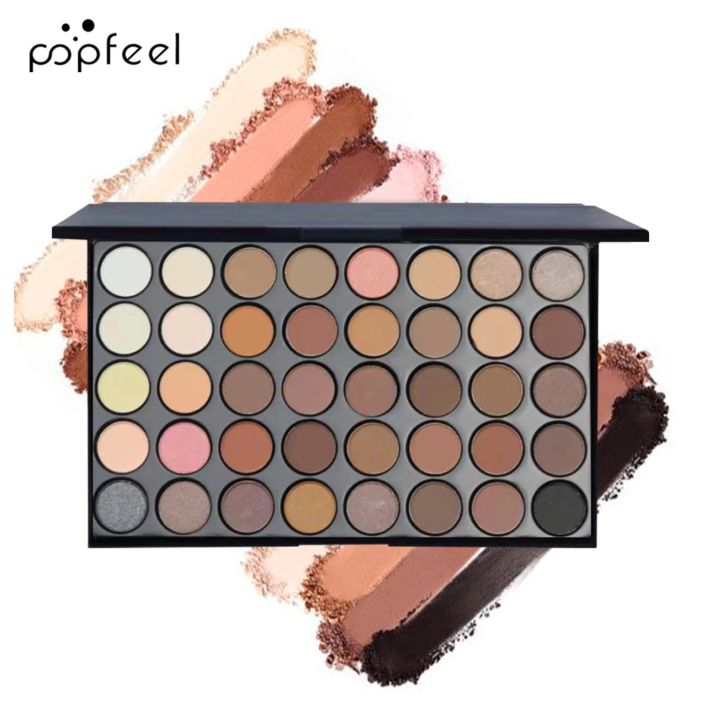 Popfeel Augen Make-up Set, Lidschatten-Palette, Eyeliner, Mascara, Augenbrauen stift, Make-up Tool Set Box, Geschenke für Frauen