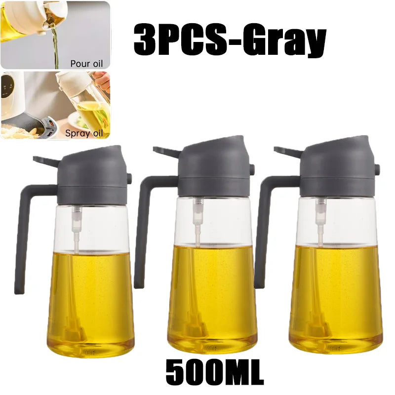 200/300/500 ml Öl Spray Flasche BBQ Kochen Olivenöl Sprayer Kunststoff Backöl Spray Leere Flasche Essig flasche Oder Öl pinsel
