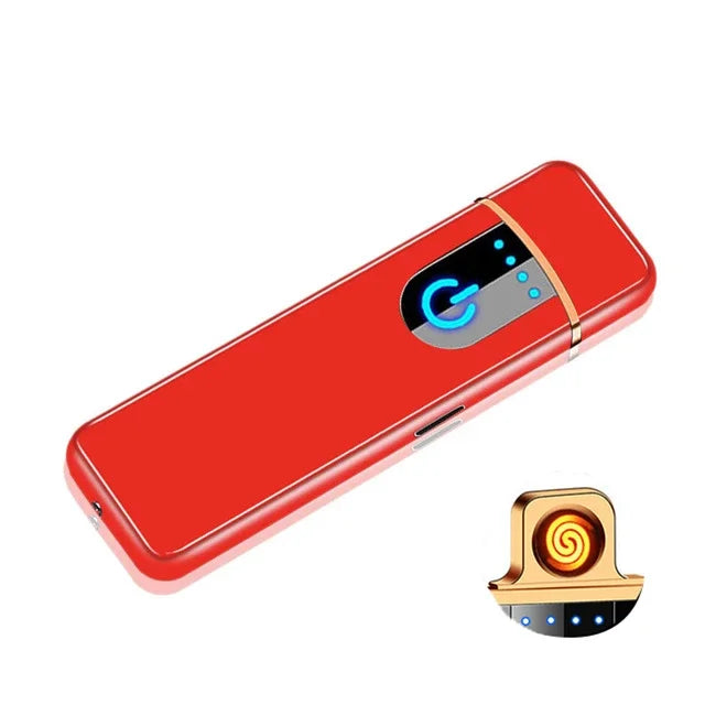 Mini-Elektrofeuerzeug, USB wiederaufladbar, Dual Arc, winddicht, Küchenfeuerzeug, Plasma-Rauch-Zubehör, Weihnachten, Halloween-Geschenk, Neu