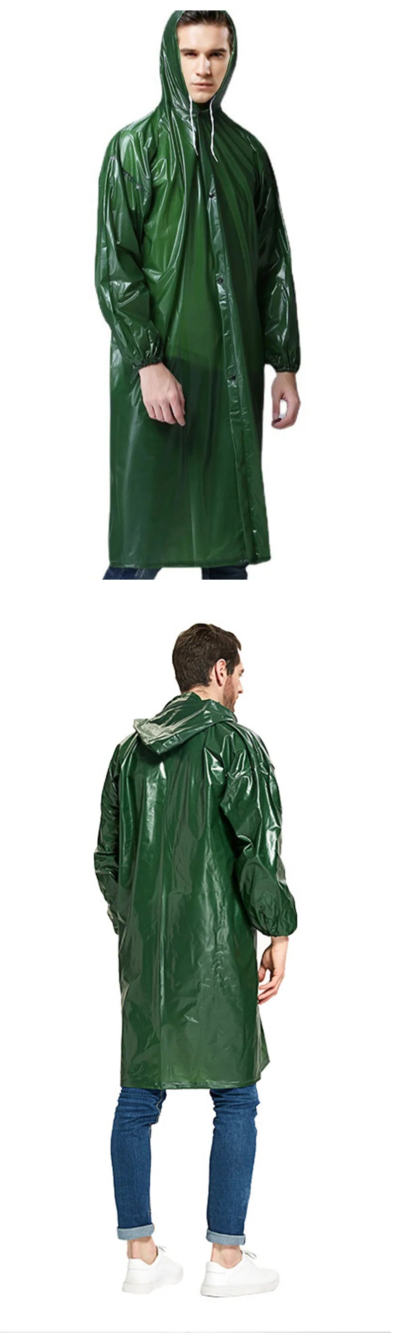 Verdickter PVC-Einweg-Arbeitsplatz-Kuhsehnen-Overall, Regenmantel für Erwachsene, großer Mantel in vielen Farben, wasserdicht, modern, einfach, S...