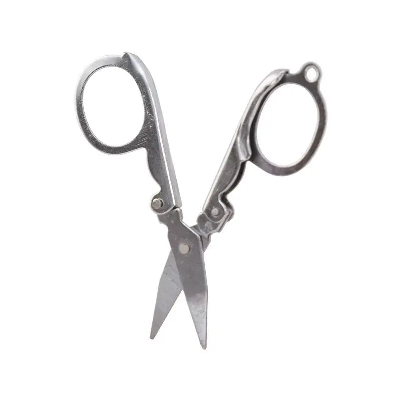 1Pc Heißer Verkauf Hause Tragbare Falten Edelstahl Schere Mini Klapp Schere Reise Schere Farbe Silber 4,5*2,2 cm