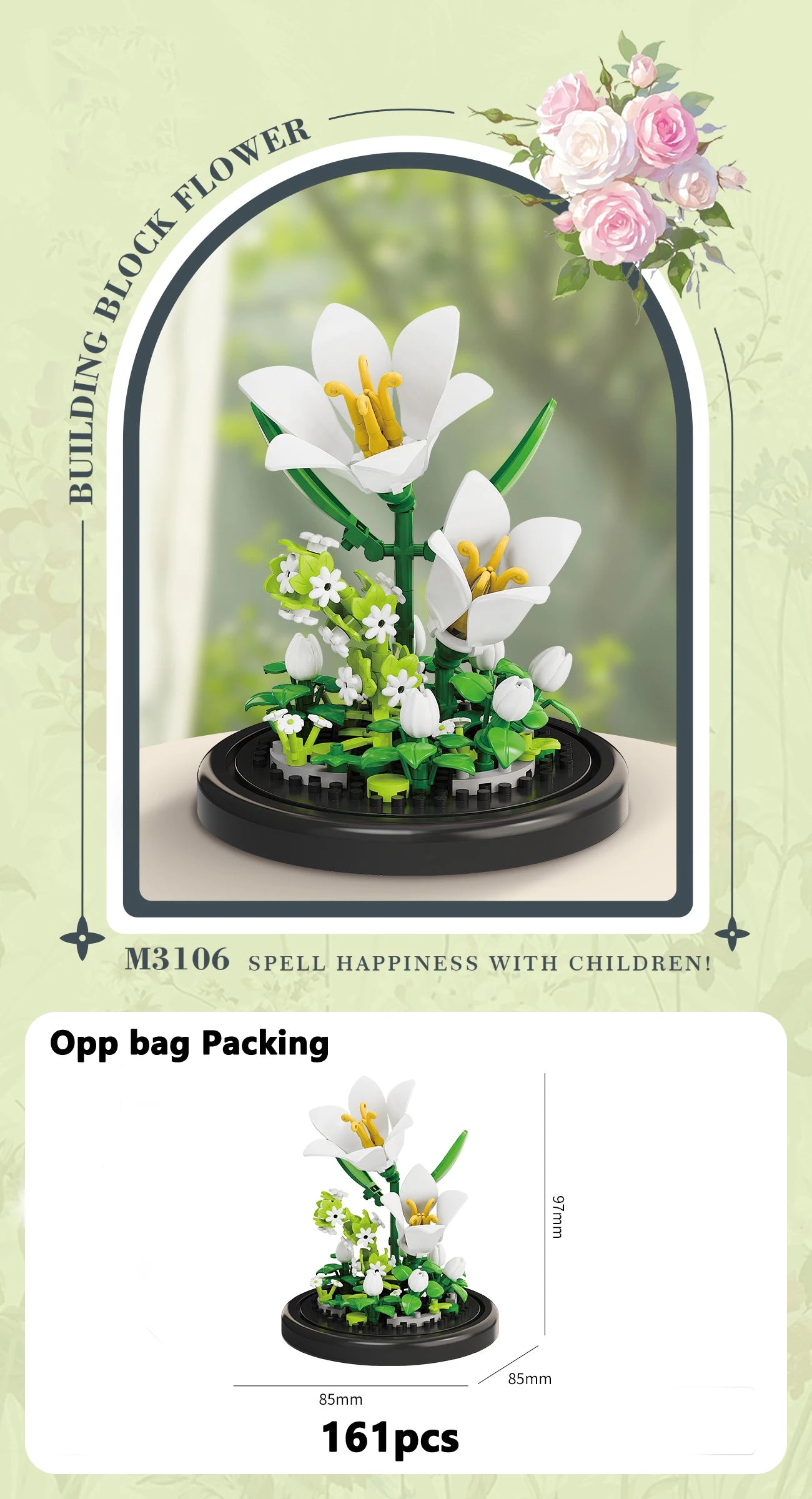 Ewige Blumenstrauß Bonsai Topfpflanze Micro Bausteine Modell Dekoration Puzzle Spielzeug Kinder Geburtstag Weihnachtsgeschenke