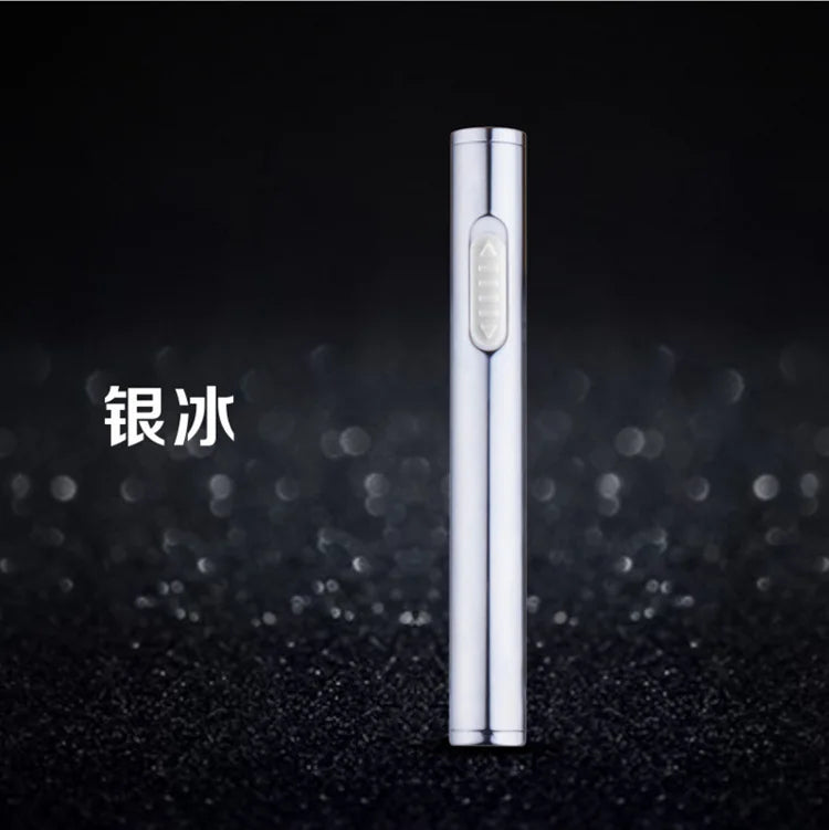 Mini-Zylinderstreifen, elektronisches Wolframdraht-Feuerzeug, USB wiederaufladbar, flammenlose Feuerzeuge, intelligente Fingerabdruck-Zündung als Geschenk