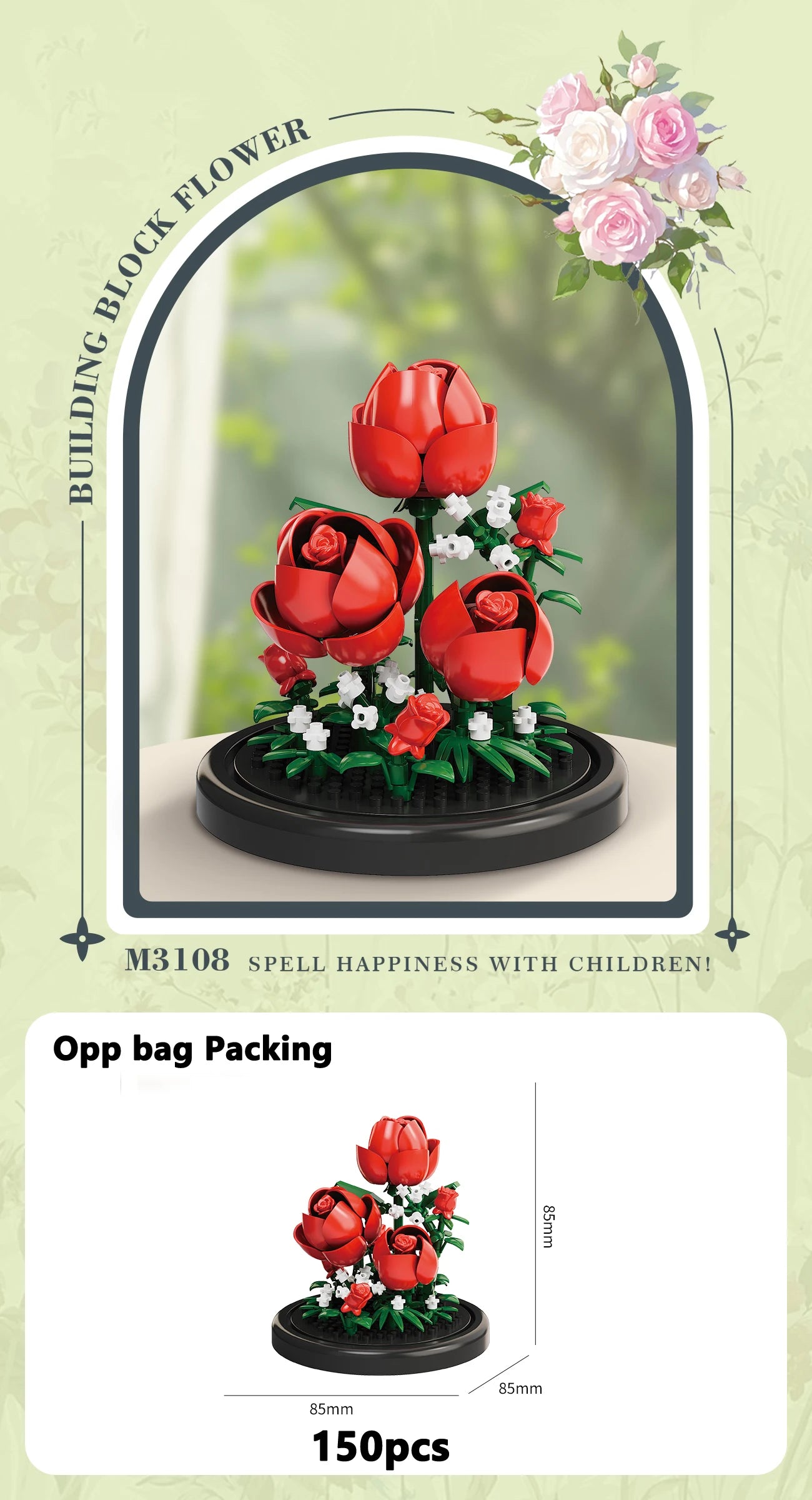 Ewige Blumenstrauß Bonsai Topfpflanze Micro Bausteine Modell Dekoration Puzzle Spielzeug Kinder Geburtstag Weihnachtsgeschenke