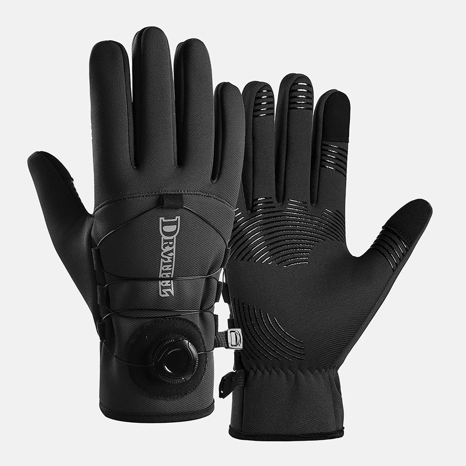 GTUBIKE 1 Paar Winter-Fahrradhandschuhe, warm, wasserdicht, winddicht, Unisex, mit Touchscreen für Outdoor-Reiten, Skifahren, Laufen, Fahrrad