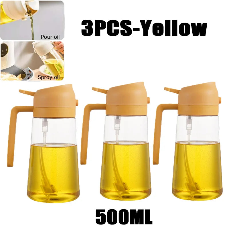 200/300/500 ml Öl Spray Flasche BBQ Kochen Olivenöl Sprayer Kunststoff Backöl Spray Leere Flasche Essig flasche Oder Öl pinsel