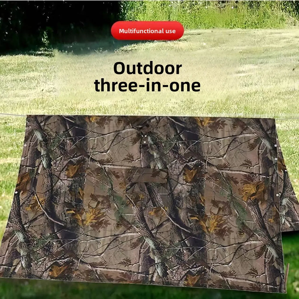 Drei-in-Eins-Tarnmantel, Regenmantel, Outdoor, Radfahren, Wandern, Bergsteigen, Camping, multifunktional, taktisch, wasserdicht...