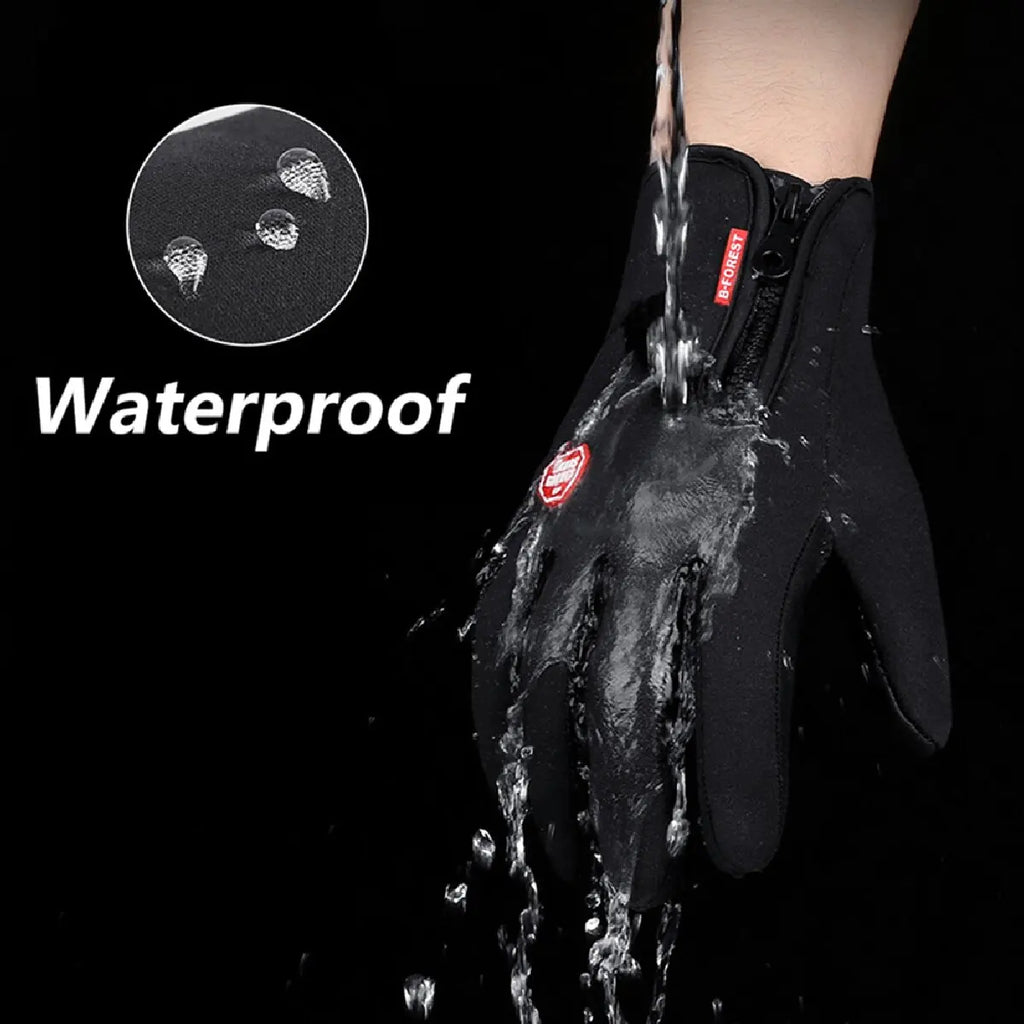 Winddichte warme Handschuhe für den Winter, rutschfest, Silikon-Touchscreen, Vollfinger, kältebeständig, für Fahrrad, Radfahren, Touchscreen, Sporthandschuhe