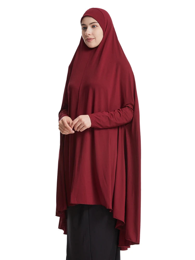 Formale muslimische Gebets kleidung ein Stück lange Khimar Frauen islamische Dubai Truthahn Namaz Burka Jurken Ramadan Eid lange Hijab Jilbab