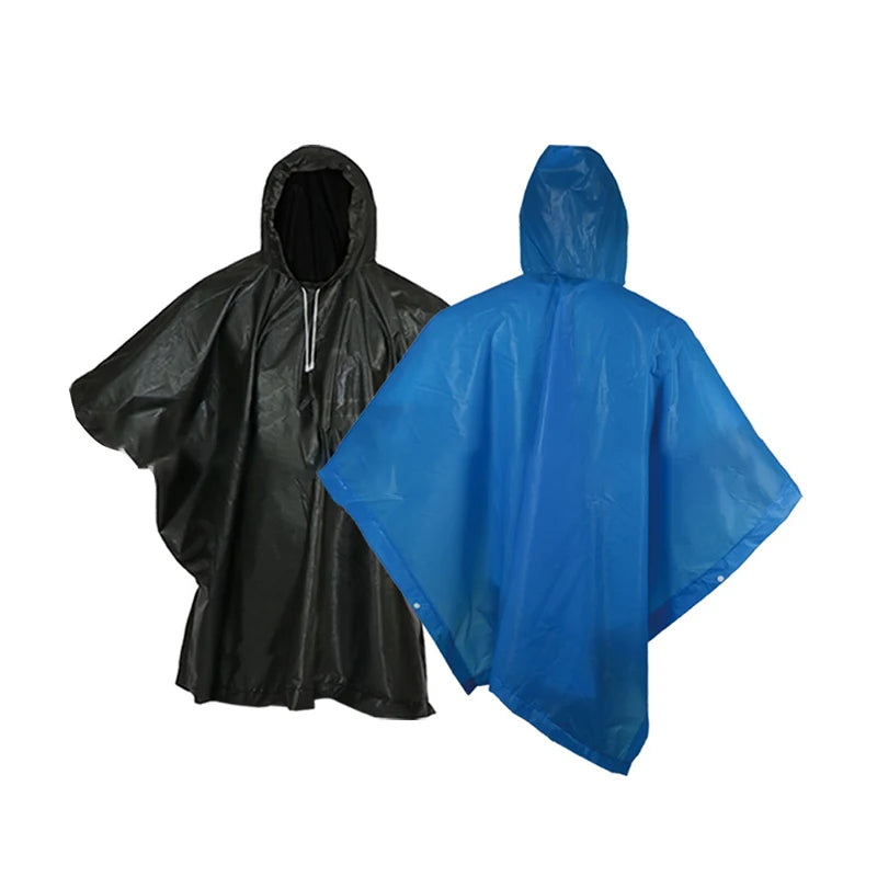 Outdoor Regenmantel Mit Kapuze Ärmel Wasserdicht Regen Poncho Motorrad Regen Abdeckung Camping Wandern Reisen Regenbekleidung