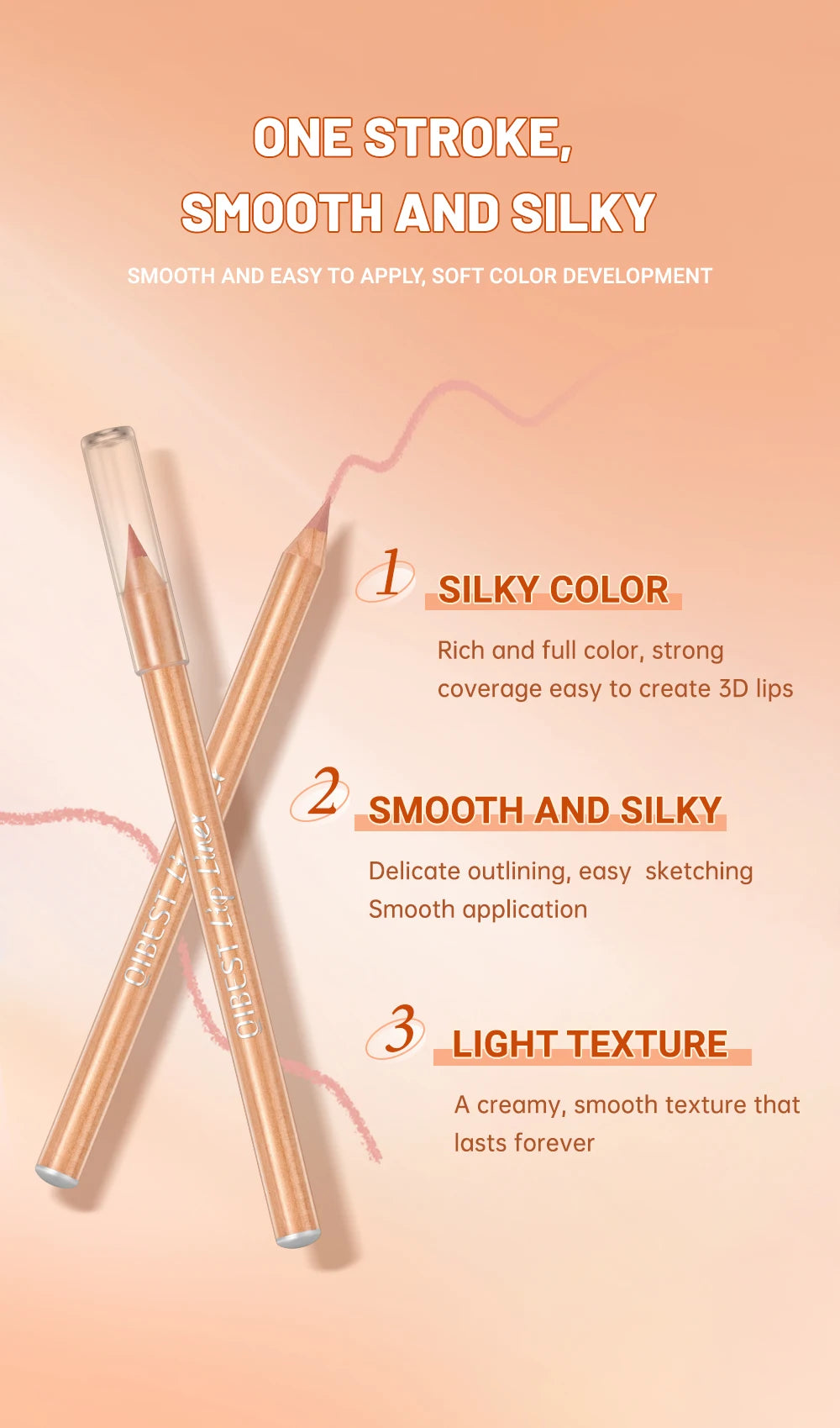 QIBEST 12 Teile/satz Matte Lip Liner Bleistift Lip Umriss Konturierung Dauerhafte Lippenstift Hohe Pigment Nicht Einfach Verblassen Samt Feine Lipliner