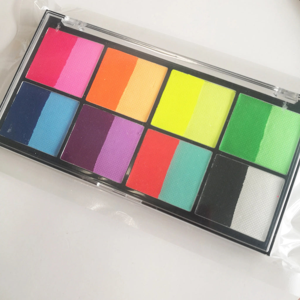 Anpassung 8-Farben-Gesichtskörpermalerei akzeptieren Mikro-Make-up-Paletten