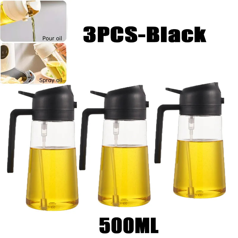 200/300/500 ml Öl Spray Flasche BBQ Kochen Olivenöl Sprayer Kunststoff Backöl Spray Leere Flasche Essig flasche Oder Öl pinsel