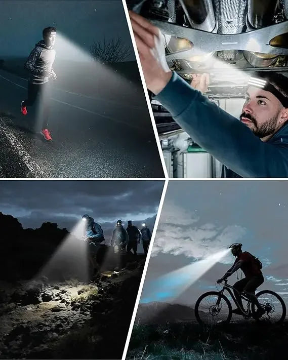 COB LED Scheinwerfer Induktion Kopf Lampe Eingebaute Batterie USB Aufladbare Kopf Taschenlampe Outdoor Camping Angeln Sensor Scheinwerfer