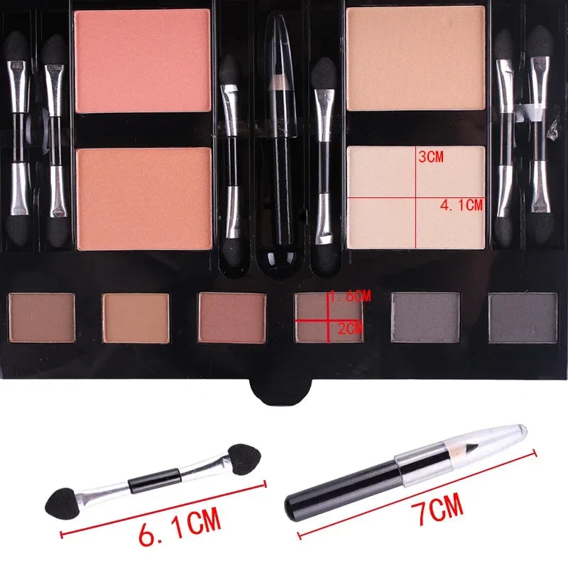 180 Farben Make-up-Palette Geschenk Lidschatten Puder erröten Lippenstift Kosmetik Kit Augen primer leuchtende Lidschatten-Palette Make-up-Set