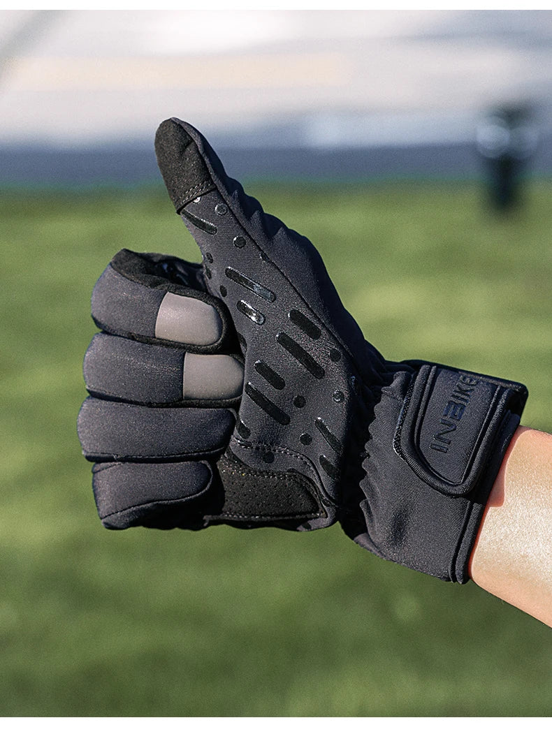 INBIKE Winter-Fahrradhandschuhe für Herren und Damen, warmer Fleece-Fahrradhandschuh zum Reiten, Fahrradhandschuhe, wasserdichtes Touchscreen-Zubehör
