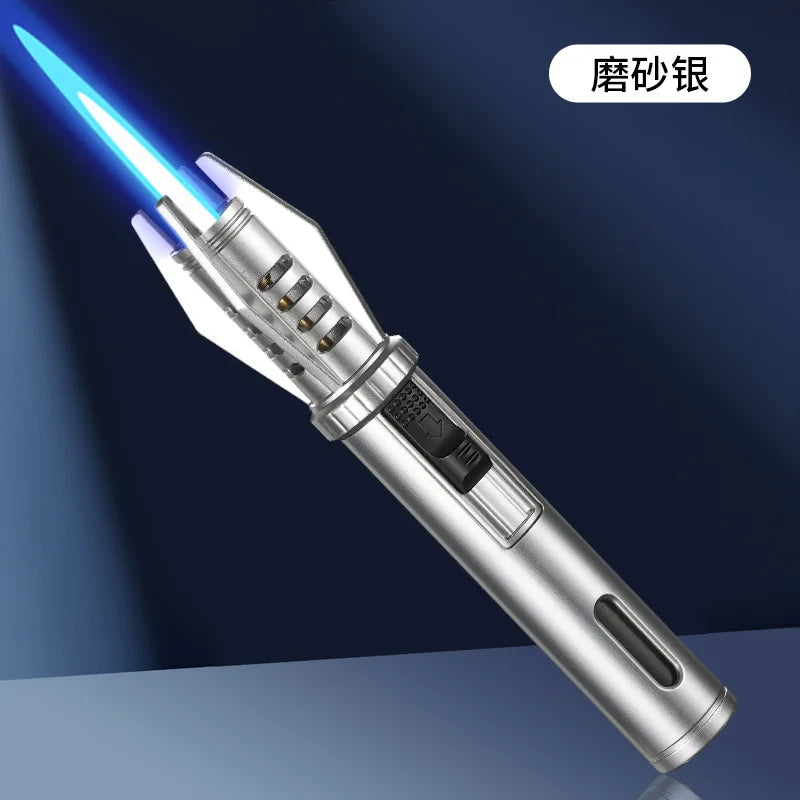 Neue handgehalten Zigarre luftgefüllte Zigarettenanzünder winddicht Butan Camping Moxibustion Zünder Herren Gadget Spritzpistole Großhandel