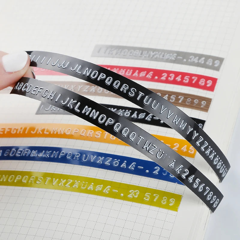 C101 3D-Prägung Schreibmaschine Etikettiermaschine Manueller Etikettierer Kompatible Dymo Druckeretiketten für Dymo 1296 Etikettenherstellung