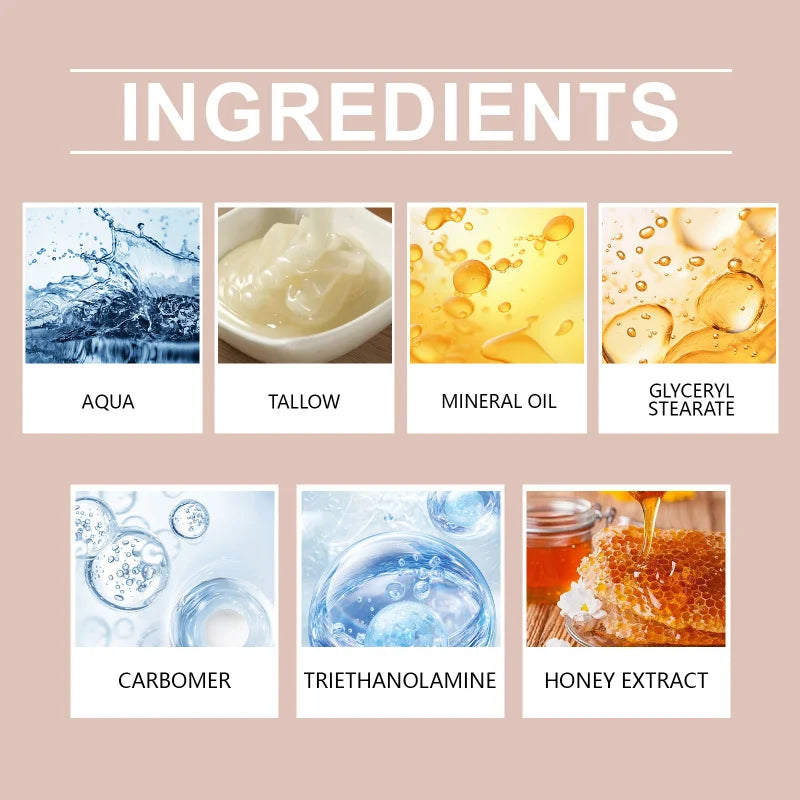 Honig-Feuchtigkeitscreme für Gesicht und Körper – leichte Feuchtigkeit, Sperrung der Feuchtigkeit, beruhigt trockene Haut und fördert die Weichheit für die tägliche Pflege