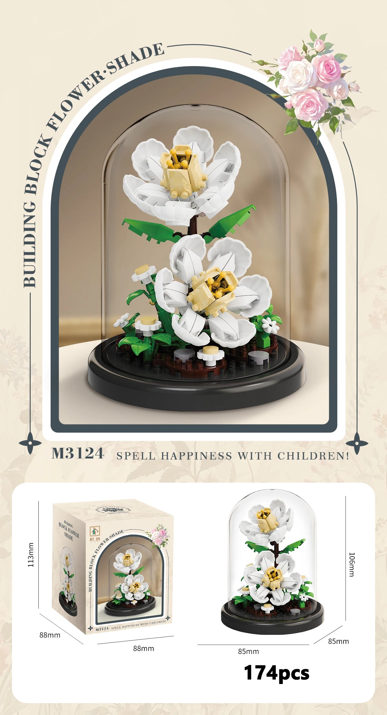 Ewige Blumenstrauß Bonsai Topfpflanze Micro Bausteine Modell Dekoration Puzzle Spielzeug Kinder Geburtstag Weihnachtsgeschenke