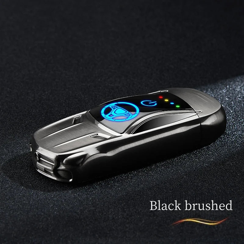 Neues Ladefeuerzeug mit kreativem Design, winddichter Dual Arc-USB-Zigarettenanzünder, leichtes, luxuriöses High-End-Weihnachtsgeschenk für Herren