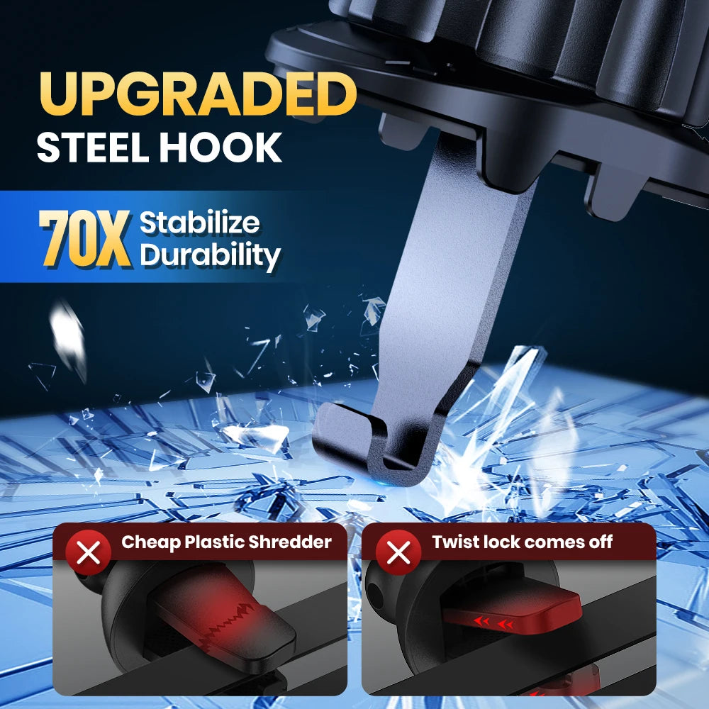 TOPK Magnetische Autotelefonhalterung im Auto, Lüftungsschlitz, magnetisch, 6 N52-Magnete, universelle Handyhalterung für iPhone 15