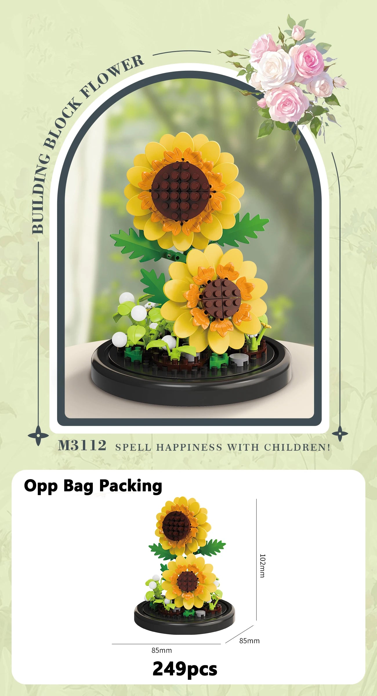 Ewige Blumenstrauß Bonsai Topfpflanze Micro Bausteine Modell Dekoration Puzzle Spielzeug Kinder Geburtstag Weihnachtsgeschenke