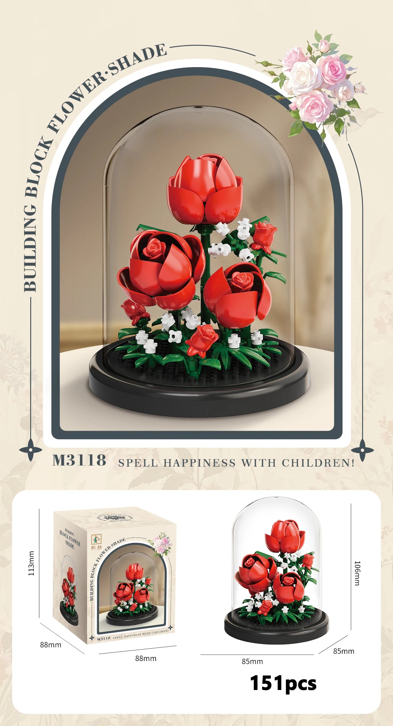 Ewige Blumenstrauß Bonsai Topfpflanze Micro Bausteine Modell Dekoration Puzzle Spielzeug Kinder Geburtstag Weihnachtsgeschenke