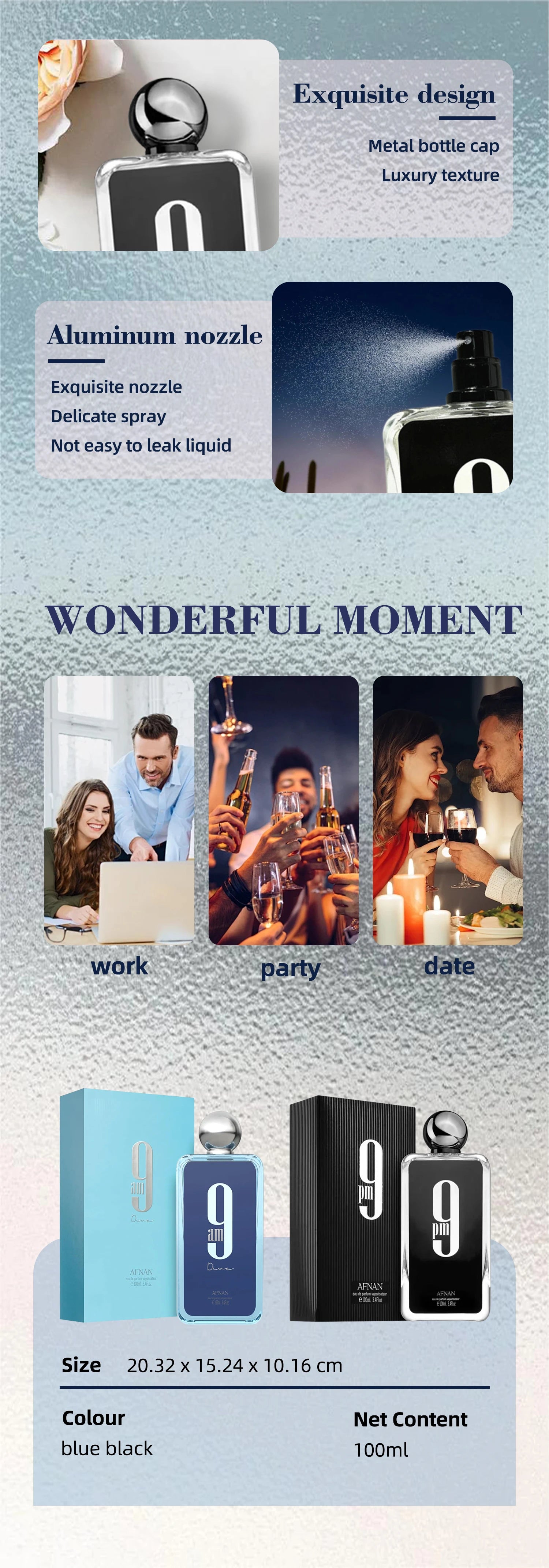 Klassisches Parfüm, 100 ml, Unisex, Eau de Parfum, hochwertiges Markenparfüm, originelles arabisches Parfüm für Männer und Frauen